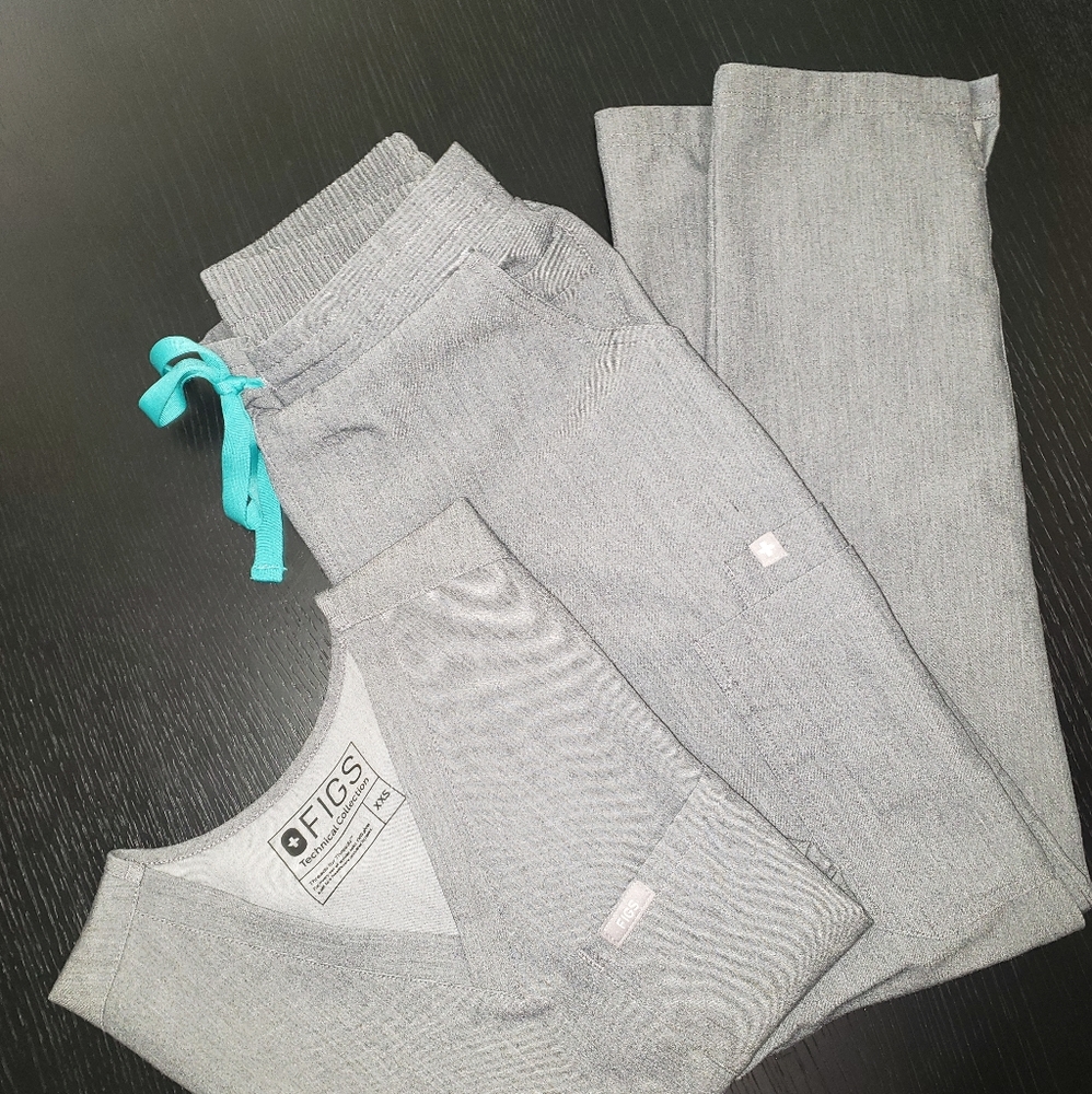FIGS SCRUBS GRAPHITE XXS